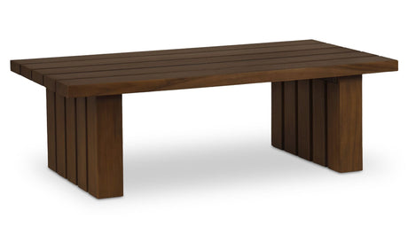 Denby Outdoor Coffee Table Brown by Moe's Home at Eve Furniture