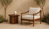 Denby Outdoor Side Table Brown by Moe's Home at Eve Furniture