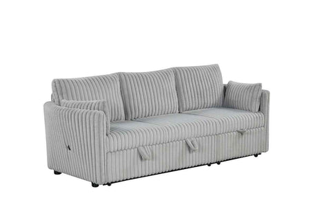 Denholme Gray Sectional w/ Pull Out by Furniture of America at Eve Furniture
