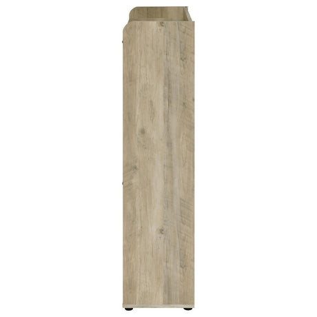 Denia Antique Pine and Grey 3-tier Shoe Storage Cabinet by Coaster at Eve Furniture