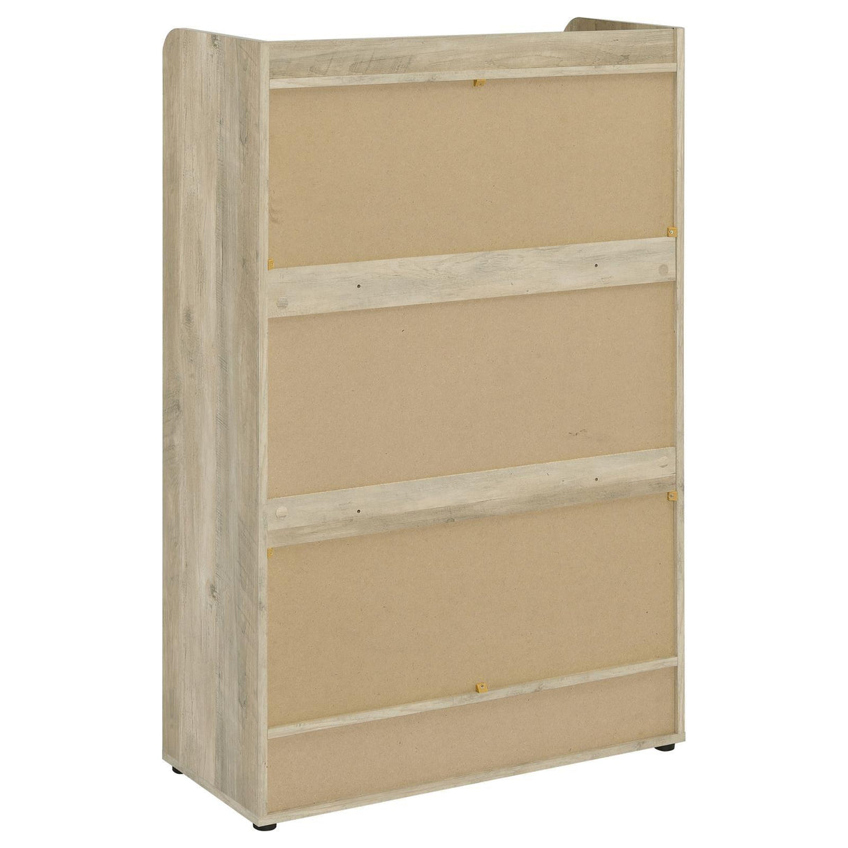 Denia Antique Pine and Grey 3-tier Shoe Storage Cabinet by Coaster at Eve Furniture