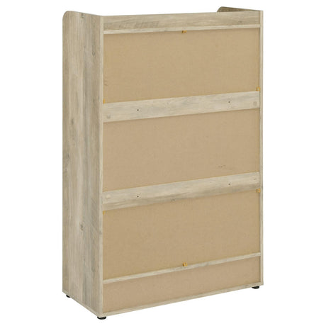 Denia Antique Pine and Grey 3-tier Shoe Storage Cabinet by Coaster at Eve Furniture