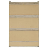 Denia Antique Pine and Grey 3-tier Shoe Storage Cabinet by Coaster at Eve Furniture