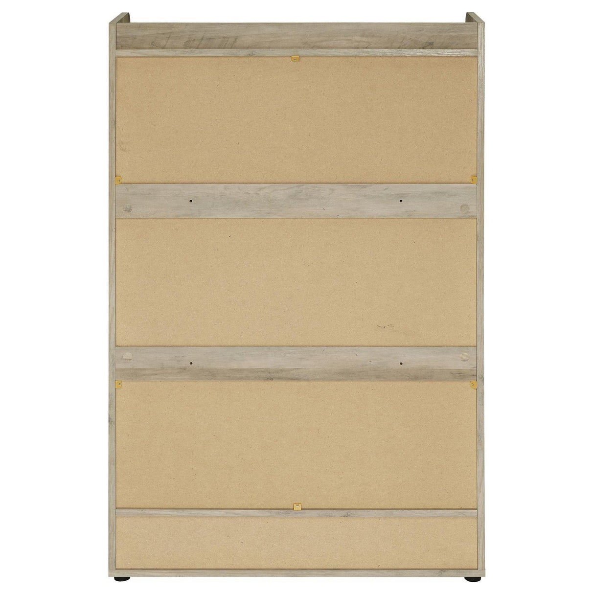 Denia Antique Pine and Grey 3-tier Shoe Storage Cabinet by Coaster at Eve Furniture