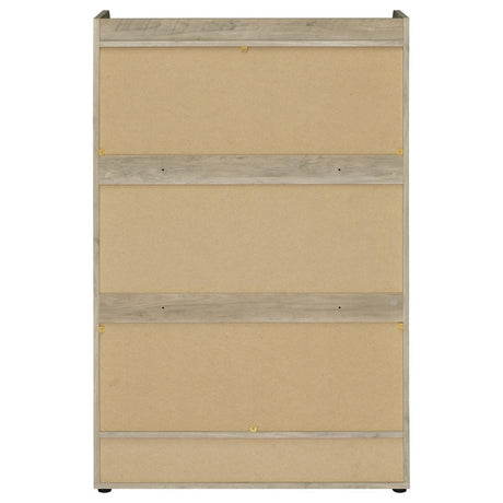 Denia Antique Pine and White 3-tier Shoe Storage Cabinet by Coaster at Eve Furniture