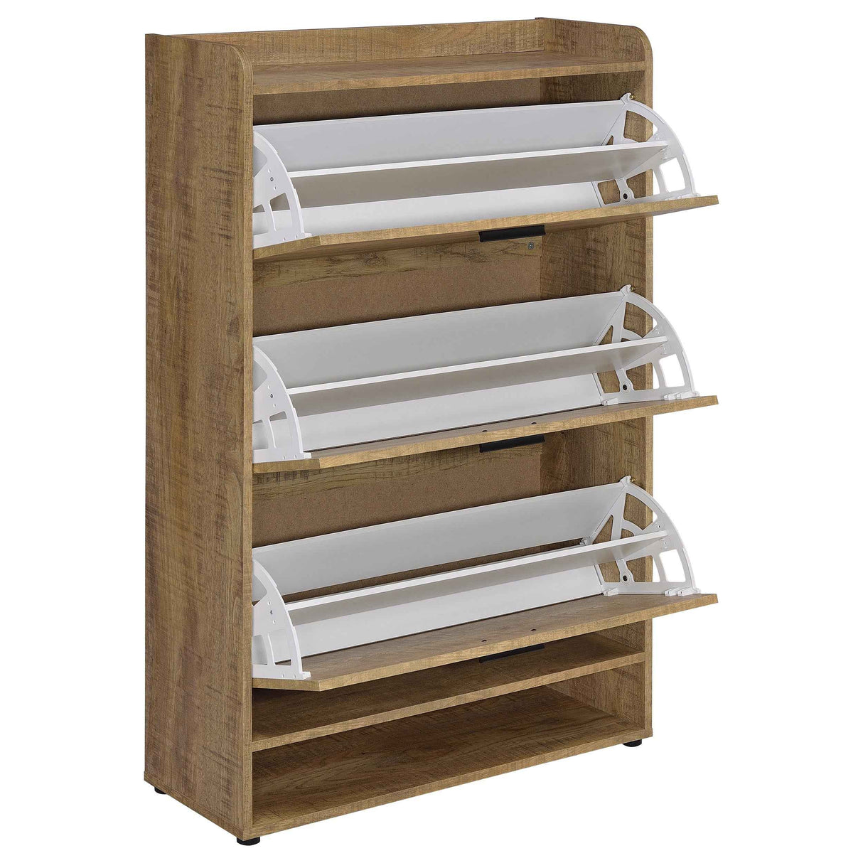 Denia Mango 3-tier Engineered Wood Shoe Cabinet by Coaster at Eve Furniture