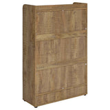 Denia Mango 3-tier Engineered Wood Shoe Cabinet by Coaster at Eve Furniture