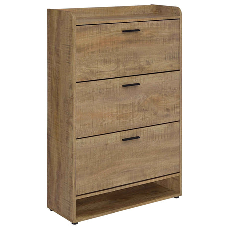 Denia Mango 3-tier Engineered Wood Shoe Cabinet by Coaster at Eve Furniture