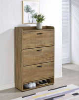 Denia Mango 3-tier Engineered Wood Shoe Cabinet by Coaster at Eve Furniture