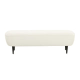 Denise Cream Boucle Bench by TOV Furniture at Eve Furniture