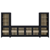Denison Black 3-Piece Entertainment Center 79-inch TV Stand by Coaster at Eve Furniture