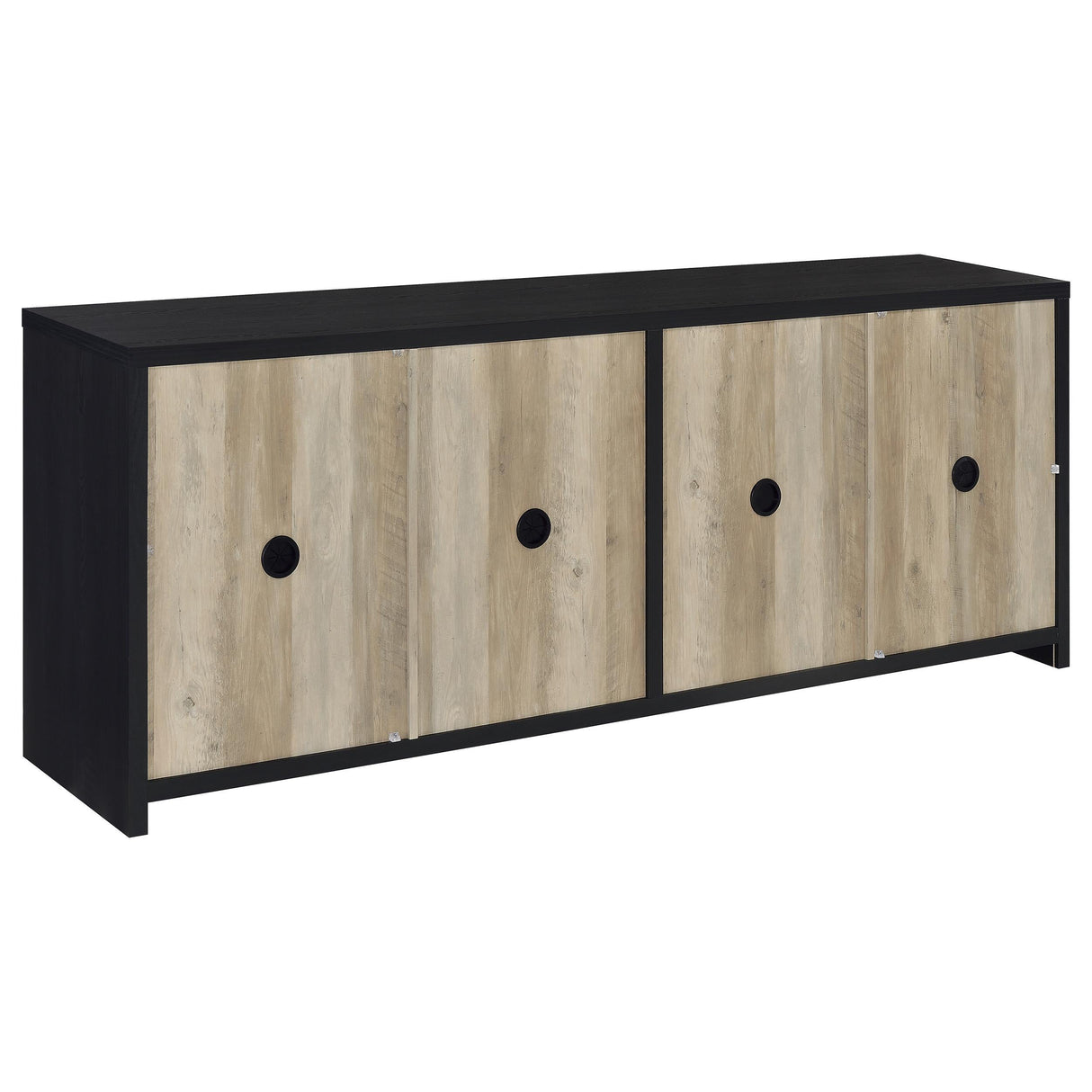 Denison Black 3-Piece Entertainment Center 79-inch TV Stand by Coaster at Eve Furniture