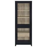 Denison Black 67-inch 2-Door Media Tower Storage Cabinet by Coaster at Eve Furniture