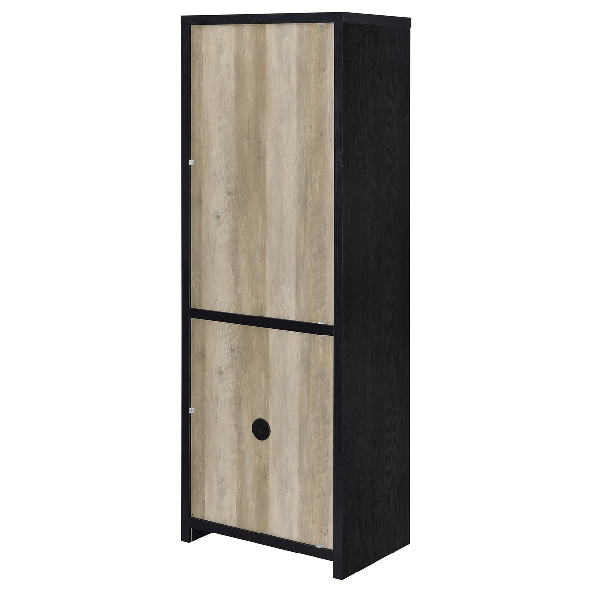 Denison Black 67-inch 2-Door Media Tower Storage Cabinet by Coaster at Eve Furniture