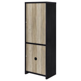 Denison Black 67-inch 2-Door Media Tower Storage Cabinet by Coaster at Eve Furniture