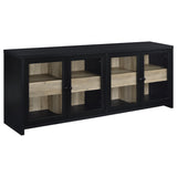 Denison Black 79-inch 4-Door TV Stand Media Console by Coaster at Eve Furniture