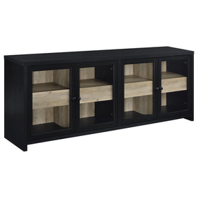 Denison Black 79-inch 4-Door TV Stand Media Console by Coaster at Eve Furniture