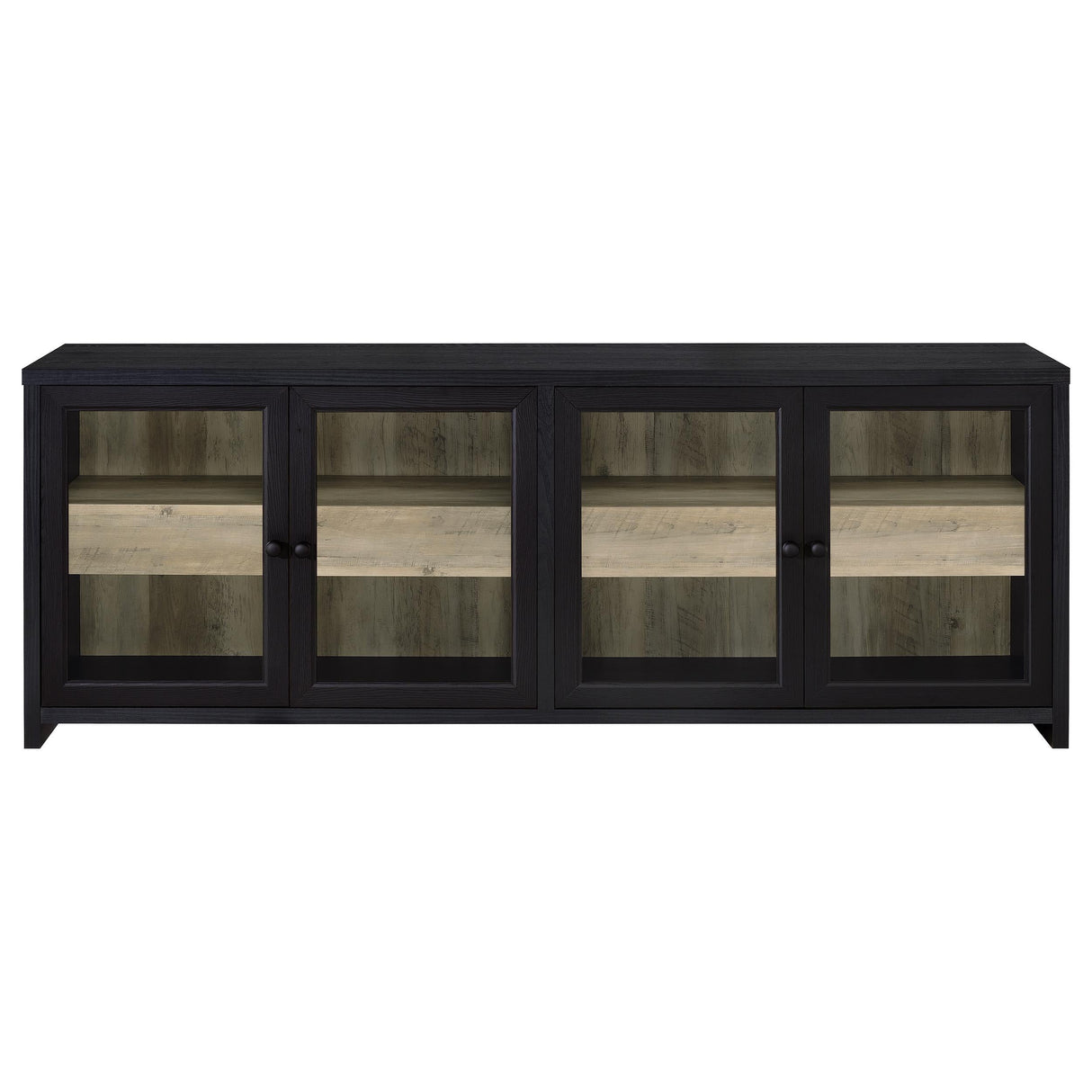 Denison Black 79-inch 4-Door TV Stand Media Console by Coaster at Eve Furniture