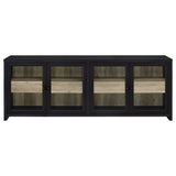 Denison Black 79-inch 4-Door TV Stand Media Console by Coaster at Eve Furniture