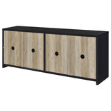 Denison Black 79-inch 4-Door TV Stand Media Console by Coaster at Eve Furniture