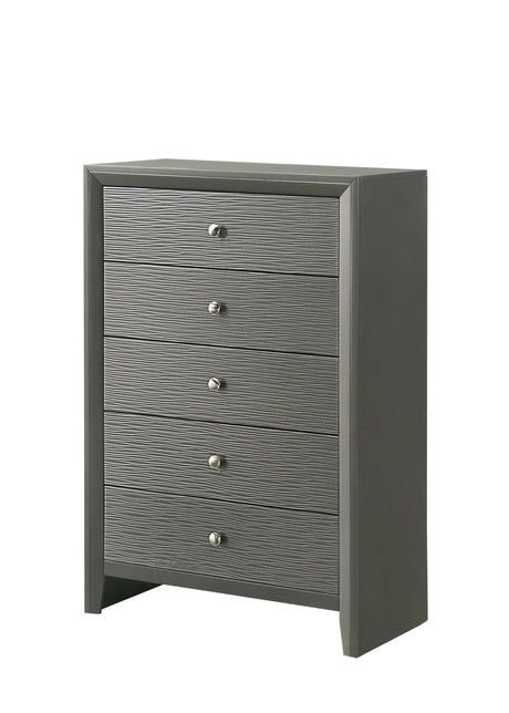 Denker Gunmetal Panel Youth Bedroom Set by Crown Mark at Eve Furniture