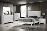 Denker White Full Panel Bed by Crown Mark at Eve Furniture