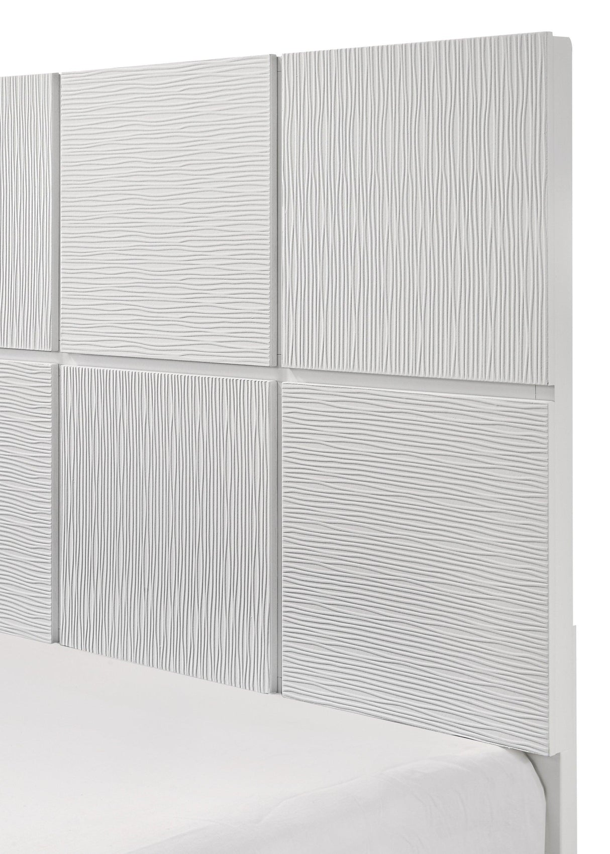 Denker White Full Panel Bed by Crown Mark at Eve Furniture