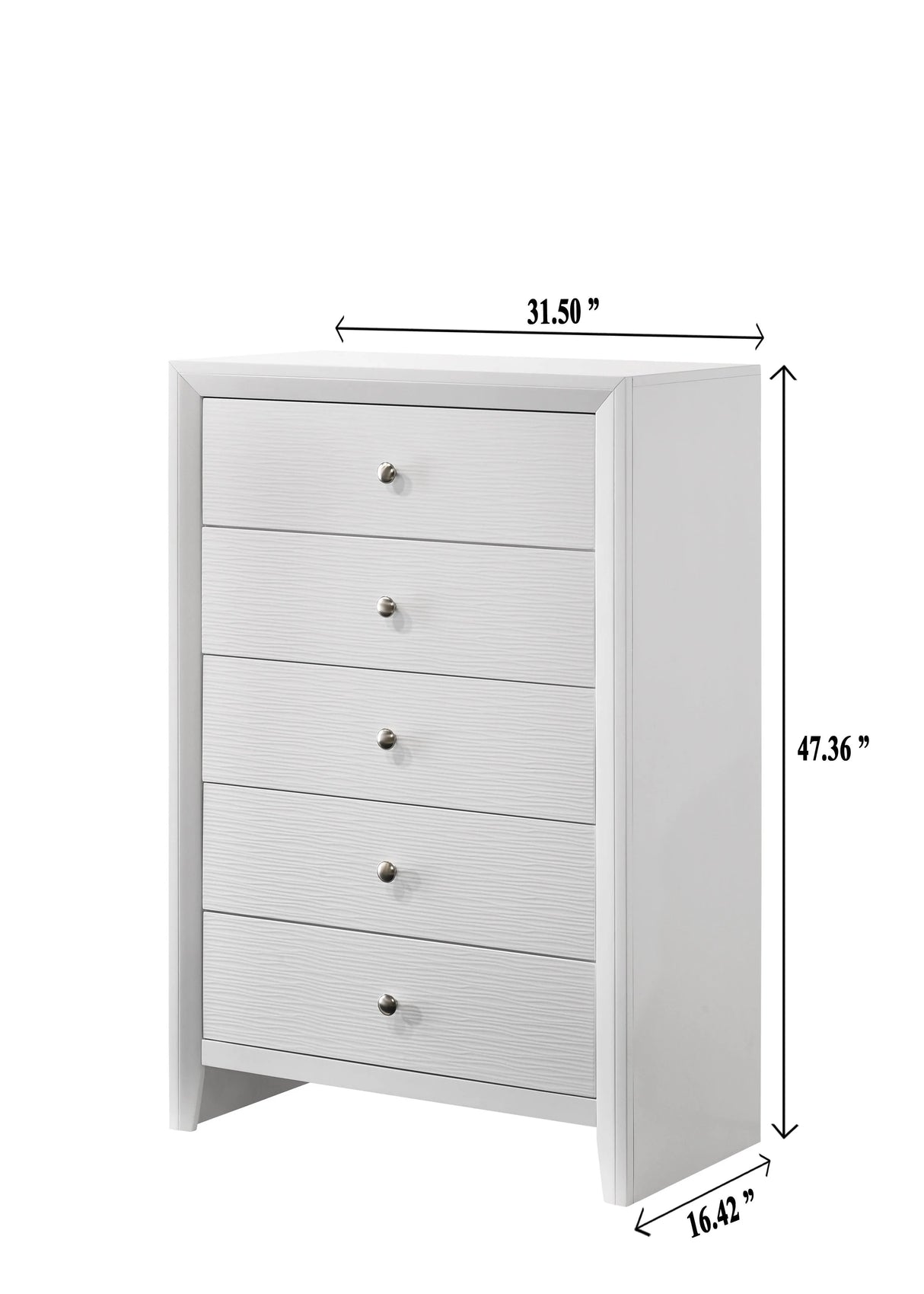 Denker White Panel Bedroom Set by Crown Mark at Eve Furniture