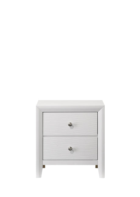 Denker White Panel Bedroom Set by Crown Mark at Eve Furniture