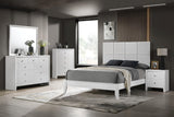 Denker White Panel Bedroom Set by Crown Mark at Eve Furniture