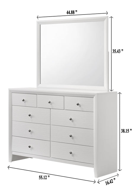 Denker White Panel Youth Bedroom Set by Crown Mark at Eve Furniture