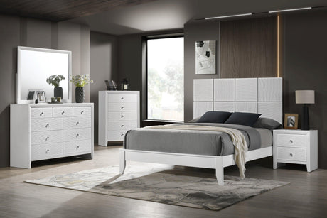 Denker White Panel Youth Bedroom Set by Crown Mark at Eve Furniture
