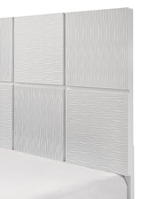 Denker White Queen Panel Bed by Crown Mark at Eve Furniture