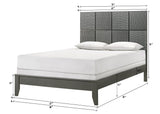 Denker Gunmetal Panel Bedroom Set by Crown Mark at Eve Furniture