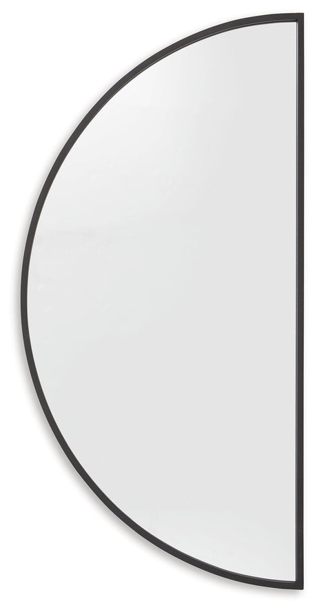 Denlow Black Accent Mirror by Ashley at Eve Furniture