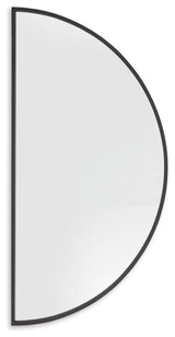 Denlow Black Accent Mirror by Ashley at Eve Furniture