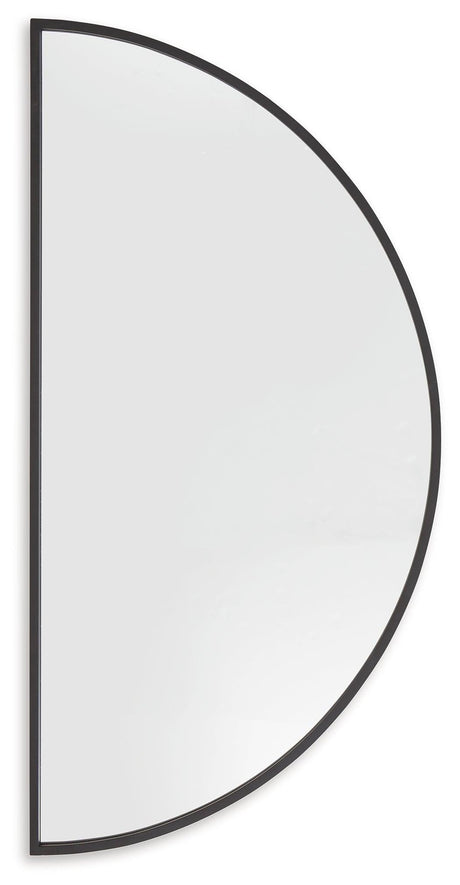 Denlow Black Accent Mirror by Ashley at Eve Furniture