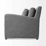 Denly II 92 Inch Slipcover Three Seater Sofa In Casterock Gray by Mercana at Eve Furniture
