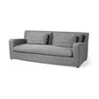 Denly II 92 Inch Slipcover Three Seater Sofa In Casterock Gray by Mercana at Eve Furniture