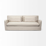 Denly II 92.5 X 38.25 X 34.5 Beige Slipcover Three Seater Sofa by Mercana at Eve Furniture