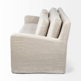 Denly II Beige Slipcover Three Seater Sofa by Mercana at Eve Furniture