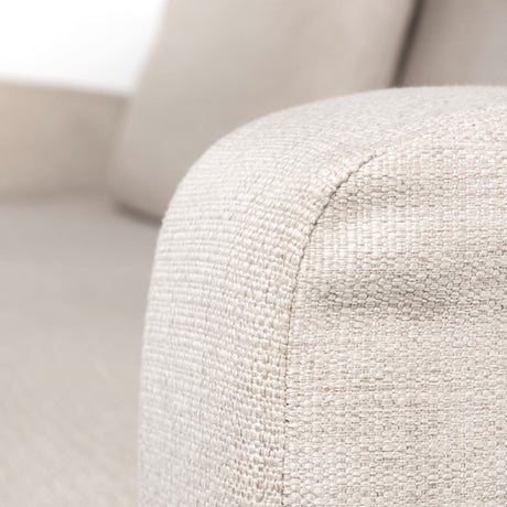 Denly II Beige Slipcover Three Seater Sofa by Mercana at Eve Furniture