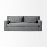 Denly II Casterock Gray Slipcover Three Seater Sofa by Mercana at Eve Furniture