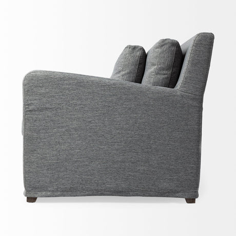 Denly II Casterock Gray Slipcover Three Seater Sofa by Mercana at Eve Furniture
