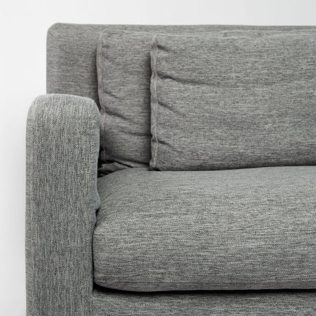 Denly II Casterock Gray Slipcover Three Seater Sofa by Mercana at Eve Furniture