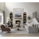 Denly II Frost Gray Slipcover Three Seater Sofa by Mercana at Eve Furniture