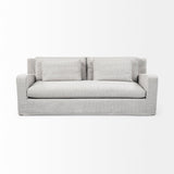 Denly II Frost Gray Slipcover Three Seater Sofa by Mercana at Eve Furniture