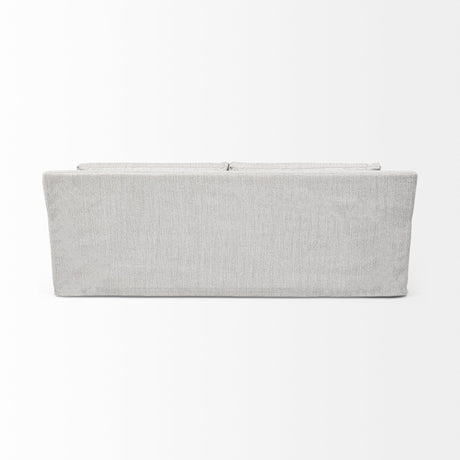 Denly II Frost Gray Slipcover Three Seater Sofa by Mercana at Eve Furniture