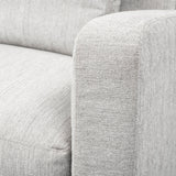 Denly II Frost Gray Slipcover Three Seater Sofa by Mercana at Eve Furniture