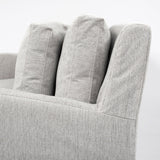 Denly II Frost Gray Slipcover Three Seater Sofa by Mercana at Eve Furniture